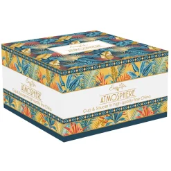 Easy Life Tasse à petit-déjeuner avec soucoupe 400 ml en porcelaine EQUATORIAL> Coffret Cadeau|Petit Dejeuner