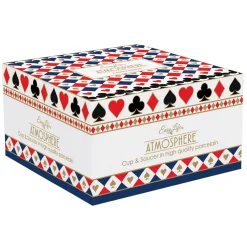 Easy Life Tasse à petit-déjeuner avec soucoupe, 400 ml CASINO ROYALE> Coffret Cadeau|Petit Dejeuner