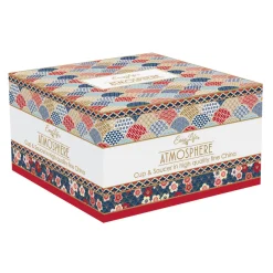 Easy Life Tasse à petit-déjeuner avec soucoupe, 400 ml en porcelaine OKINAWA> Coffret Cadeau|Petit Dejeuner