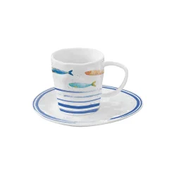 Easy Life Tasse à thé avec soucoupe BORD DE MER> Maritime|Petit Dejeuner