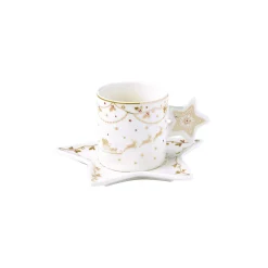 Easy Life Tasse avec soucoupe CHRISTMAS LIGHTs> Noël|Petit Dejeuner