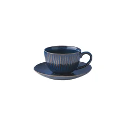 Easy Life Tasse avec soucoupe GALLERY BLUE> Moderne|Petit Dejeuner