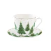 Easy Life Tasse de petit déjeuner avec soucoupe FESTIVE TREES> Petit Dejeuner|Festive Trees