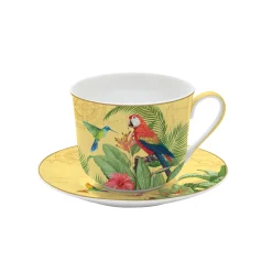 Easy Life Tasse de petit déjeuner avec assiette EXOTIC PARADISE> Petit Dejeuner|Exotic Paradise