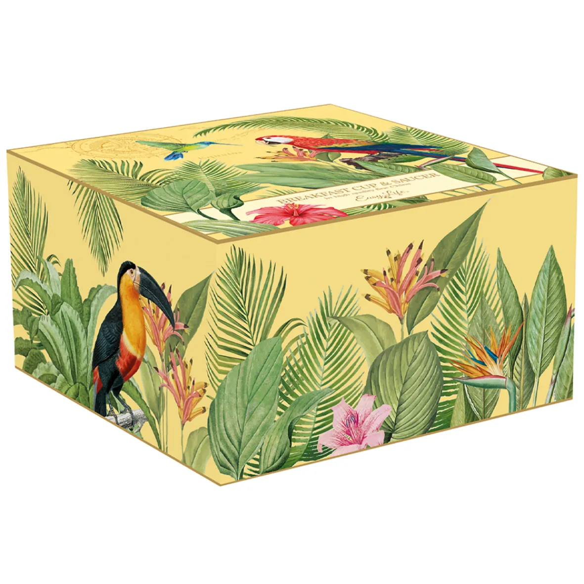 Easy Life Tasse de petit déjeuner avec assiette EXOTIC PARADISE> Petit Dejeuner|Exotic Paradise