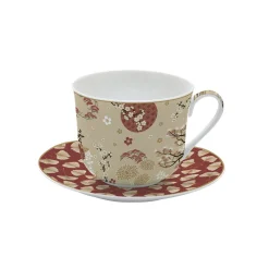 Easy Life Tasse de petit-déjeuner avec assiette KIMONO> Coffret Cadeau|Petit Dejeuner