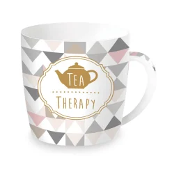 Easy Life Tasse en porcelaine dans une boîte en fer-blanc tea Therapy> Petit Dejeuner