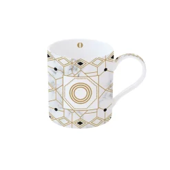 Easy Life Tasse en porcelaine de 350 ml MONOGRAM O> Tasse En Cadeau|Petit Dejeuner