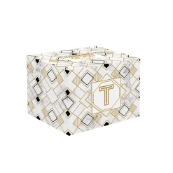 Easy Life Tasse en porcelaine de 350 ml MONOGRAM T> Tasse En Cadeau|Petit Dejeuner