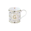 Easy Life Tasse en porcelaine de 350 ml MONOGRAM G> Tasse En Cadeau|Petit Dejeuner