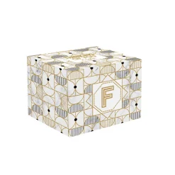 Easy Life Tasse en porcelaine de 350 ml MONOGRAM F> Tasse En Cadeau|Petit Dejeuner