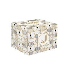 Easy Life Tasse en porcelaine de 350 ml MONOGRAM J> Tasse En Cadeau|Petit Dejeuner