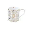 Easy Life Tasse en porcelaine de 350 ml MONOGRAM D> Tasse En Cadeau|Petit Dejeuner