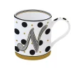 Easy Life Tasse individuelle 350 ml en porcelaine dans une boîte A LETTER FOR YOU «N»> Tasse En Cadeau|Petit Dejeuner