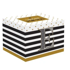 Easy Life Tasse individuelle 350 ml en porcelaine dans une boîte A LETTER FOR YOU «E»> Tasse En Cadeau|Petit Dejeuner