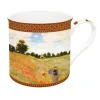 Easy Life Tasse individuelle en porcelaine de 300 ml dans une boîte cadeau,LA PROMENADE ( POPPIES)> Masterpiece|Petit Dejeuner