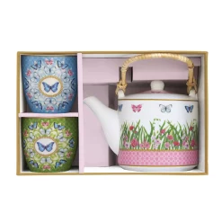 Easy Life Théière avec infuseur et deux petites tasses SPRING PARADE><noscript><img width=