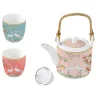 Easy Life Théière de 600 ml avec 2 verres JARDIN DE REVES> Nature|Petit Dejeuner