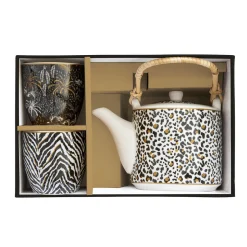 Easy Life Théière en porcelaine de 600 ml avec 2 petites tasses SAVANA><noscript><img width=